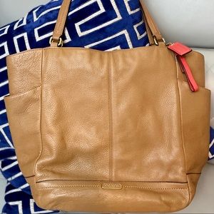 Coach Park Leather North/South 👜 F23662 Bag